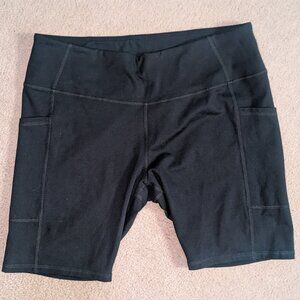 Ladies xl black biker short